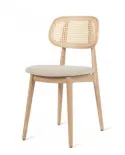 Vincent Sheppard - Chaise Titus Naturel - Assise Tissu Bouclé