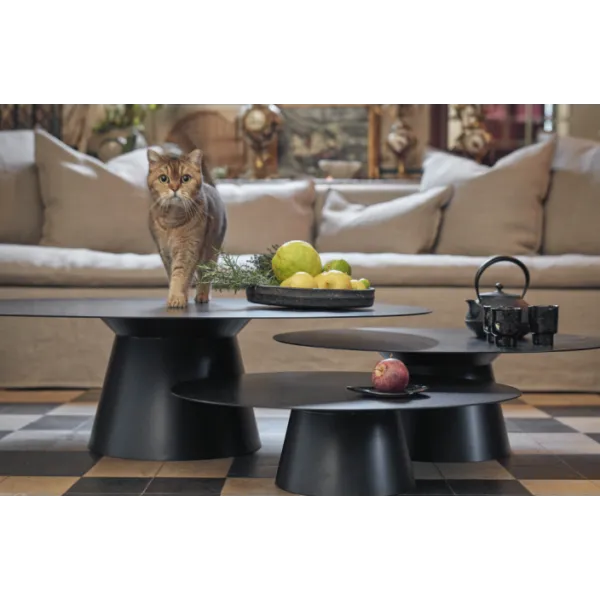 Table Basse  Ronde Beside - Noir