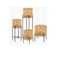 CACHE-POT CONTEMPORAIN EN ROTIN - Vincent SHEPPARD