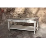 Table Basse Rialto  Rectangle  Avec Tiroir Vitré