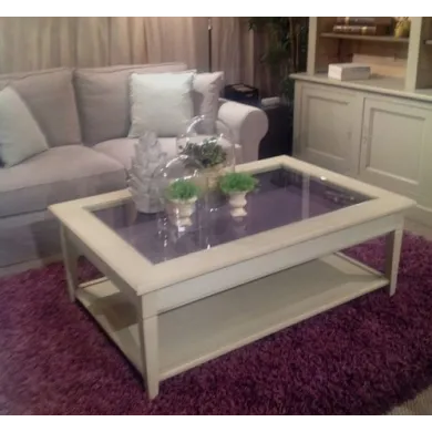 Table Basse Rialto  Rectangle  Avec Tiroir Vitré