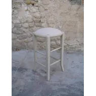 Tabouret provençal patiné CARLA - Coup de Soleil Mobilier