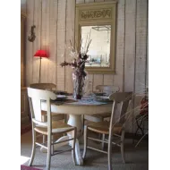 Table De Repas Saint Remy Ronde Avec Pied Central