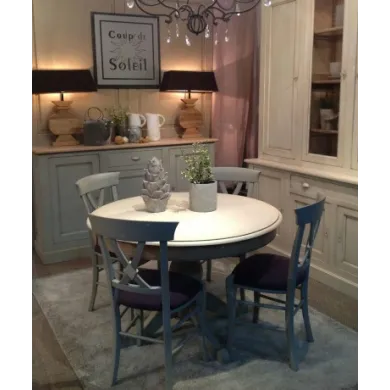 Table De Repas Saint Remy Ronde Avec Pied Central