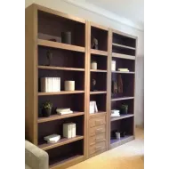 BIBLIOTHEQUE MODULABLE BOIS MASSIF -SUR MESURE