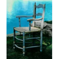 Fauteuil provençal paillé PROVENCE - Coup de Soleil Mobilier