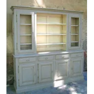 VAISSELIER PROVENCAL GRIS 4 PORTES  COUP DE SOLEIL MOBILIER