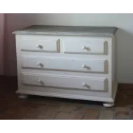 COMMODE BLANCHE  PATINEE -Noves - Coup de Soleil Mobilier