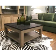 Table basse carrée moderne LISA - Coup de Soleil Mobilier