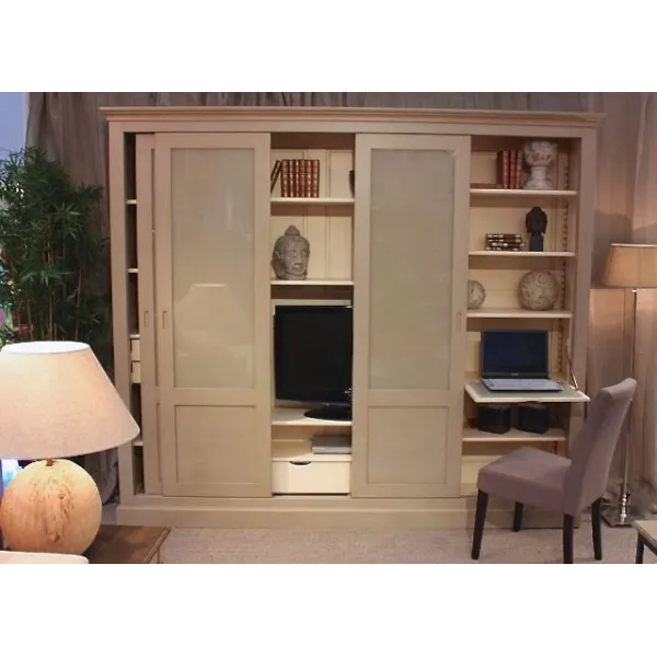 Bibliothèque - Meuble Tv - Manhattan 4 Portes -  Bureau