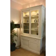 Bibliothèque grise 2 portes Manhattan - Coup de Soleil Mobilier