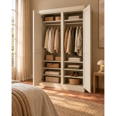 ARMOIRE SUR MESURE EN CHÊNE PATINÉ