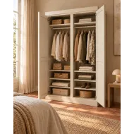 ARMOIRE SUR MESURE EN CHÊNE PATINÉ