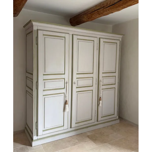 ARMOIRE PROVENÇALE 3 PORTES - CHÊNE PATINÉ - SUR MESURE
