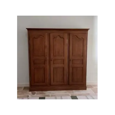 Armoire 3 portes - Chêne patiné - Meubles provençaux