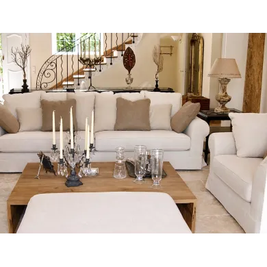 Canapé multi coussins luxe - Cap Ferret - Coup de Soleil Mobilier