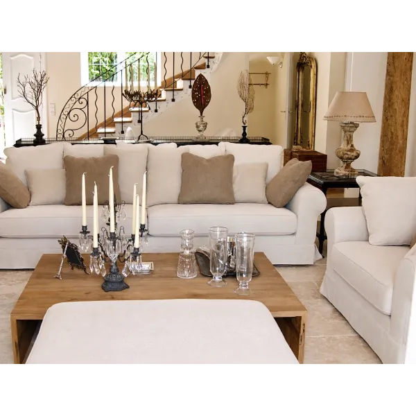Canapé multi coussins luxe - Cap Ferret - Coup de Soleil Mobilier