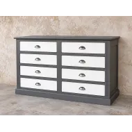 Commode grise patiné contemporaine RIALTO - Coup de Soleil Mobilie
