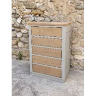 Chiffonnier contemporain 5 tiroirs  LISA - Coup de soleil Mobilier