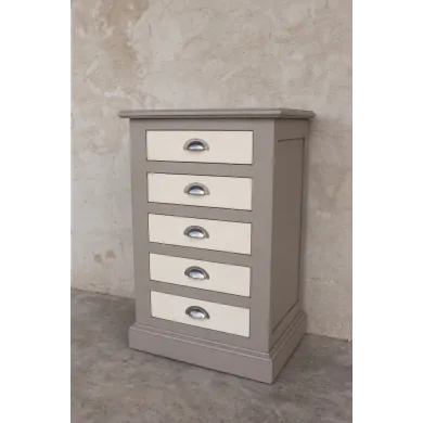 Chiffonnier gris patiné RIALTO - Coup de Soleil Mobilier