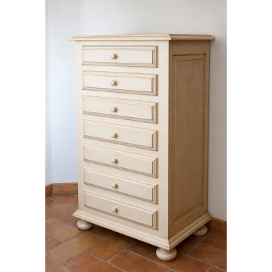 Semainier provençal patiné Cigale - Coup de Soleil Mobilier