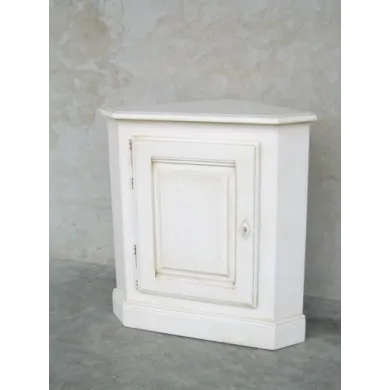 Meuble d'angle  provençal patiné RIALTO - Coup de Soleil Mobilier