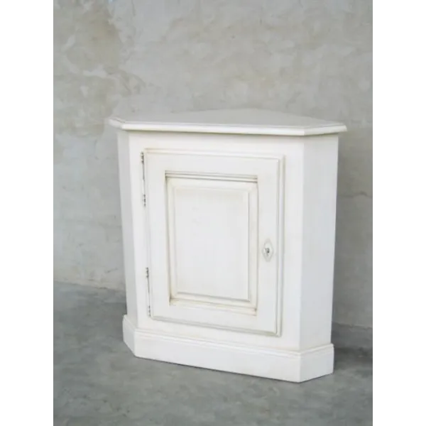 Meuble d'angle  provençal patiné RIALTO - Coup de Soleil Mobilier