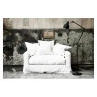 FAUTEUIL EN LIN DÉHOUSSABLE - L'ESPRIT MAISON DE VACANCES