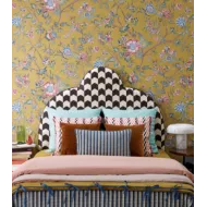 Tête de lit design Claire Pierre Frey pour chambre raffinée